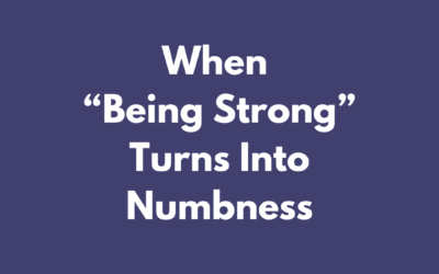 When “Being Strong” Turns Into Numbness: How Emotional Numbing Quietly Steals Your Spark